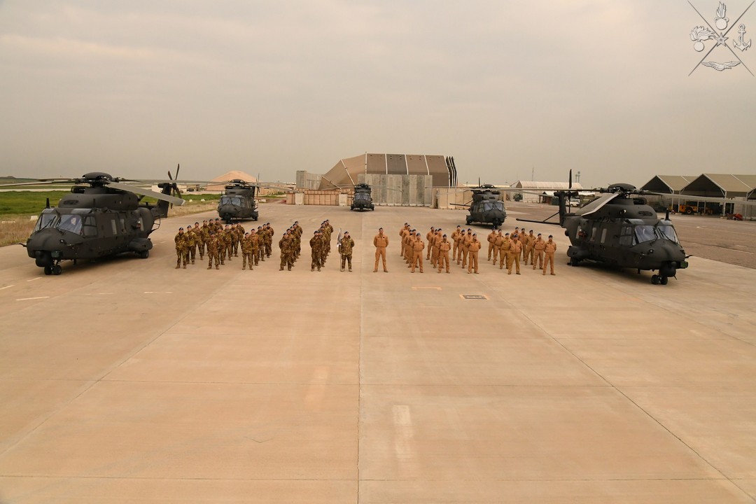 IRAQ Erbil: l’Airmobile Task Group “GRIFFON” raggiunge le 5000 ore di volo