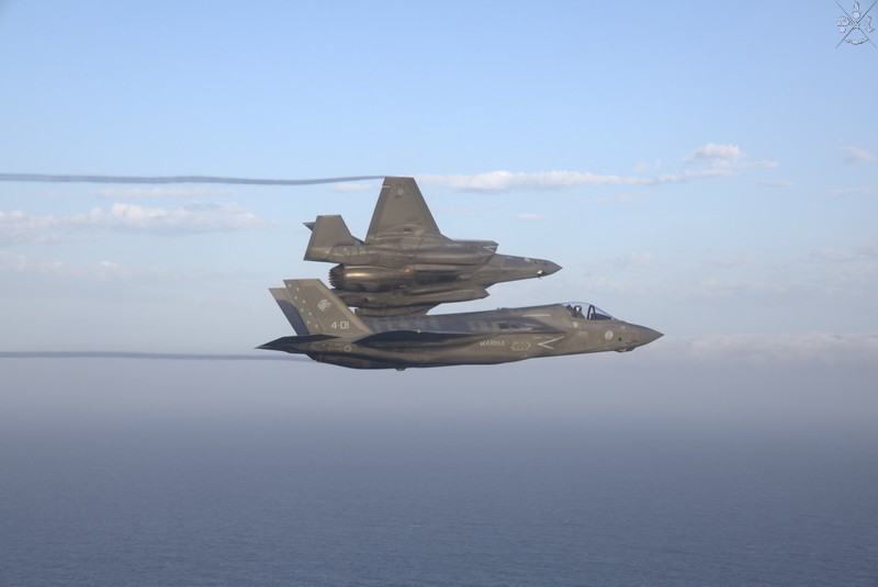 Forze Armate: rientrati dagli USA i primi due F-35B consegnati alla Marina Militare