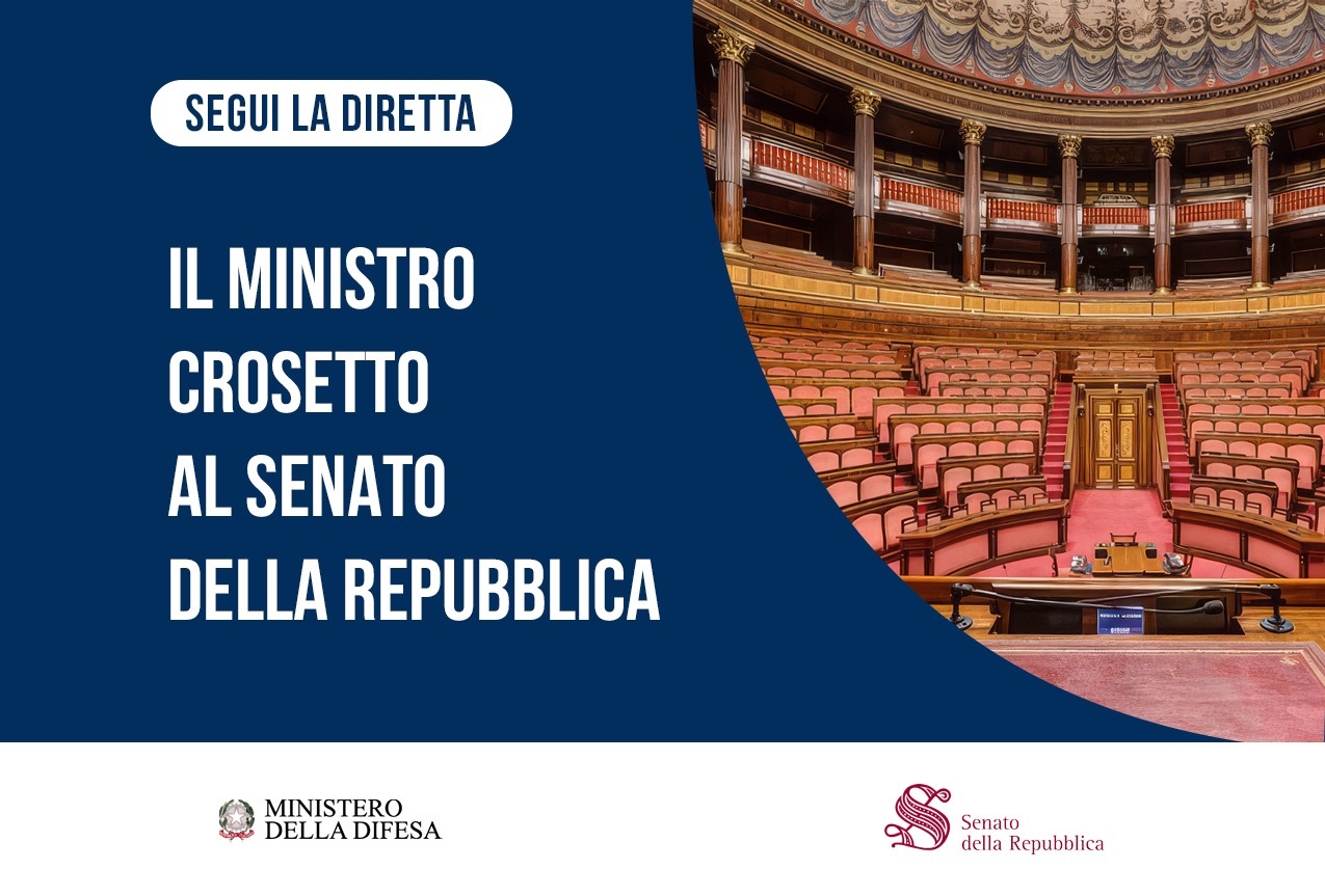 Minister Crosetto at the Senate of the Republic