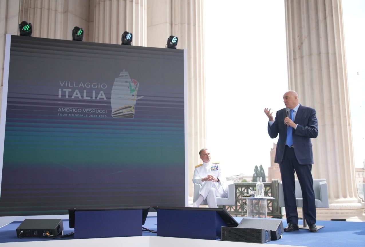 Conferenza stampa per la presentazione del “Villaggio Italia – Tour Mondiale di Nave Vespucci”