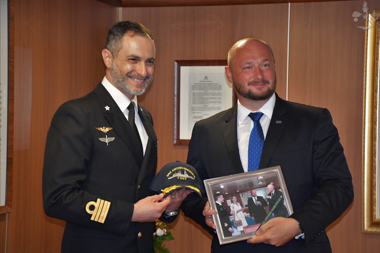 L’Ambasciatore d’Italia a Varsavia visita Nave Antonio Marceglia