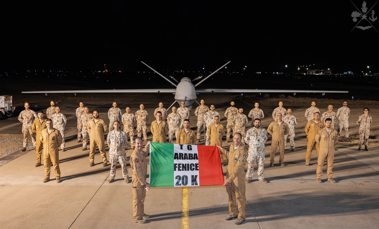 Kuwait: i Predator del Task Group “Araba Fenice” raggiungono 20.000 ore di volo