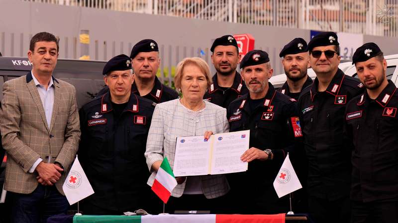La Multinational Specialized Unit (MSU) in supporto della Croce Rossa del Kosovo