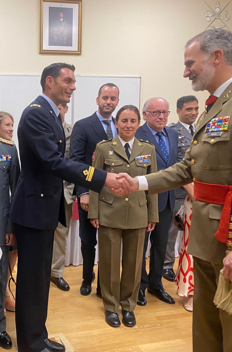 Un Maggiore italiano ha ricevuto il diploma di Stato Maggiore spagnolo nella cerimonia presieduta da Re Felipe VI