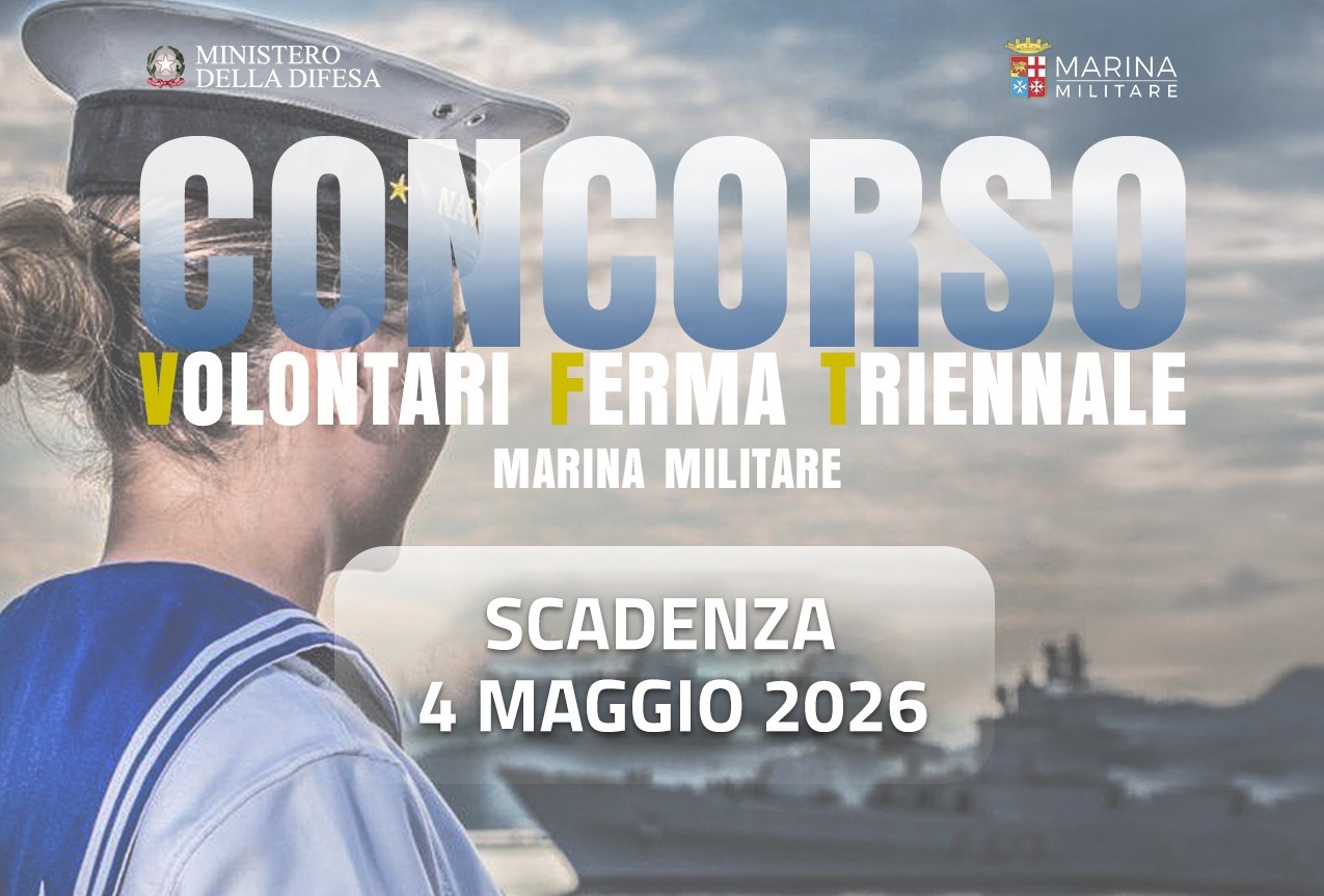 Concorso per Volontari in Ferma prefissata Triennale nella Marina Militare