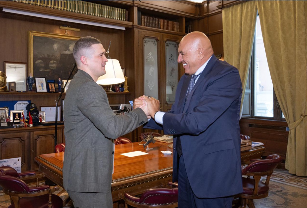 Il Ministro Crosetto riceve Mykhailo Fedorov