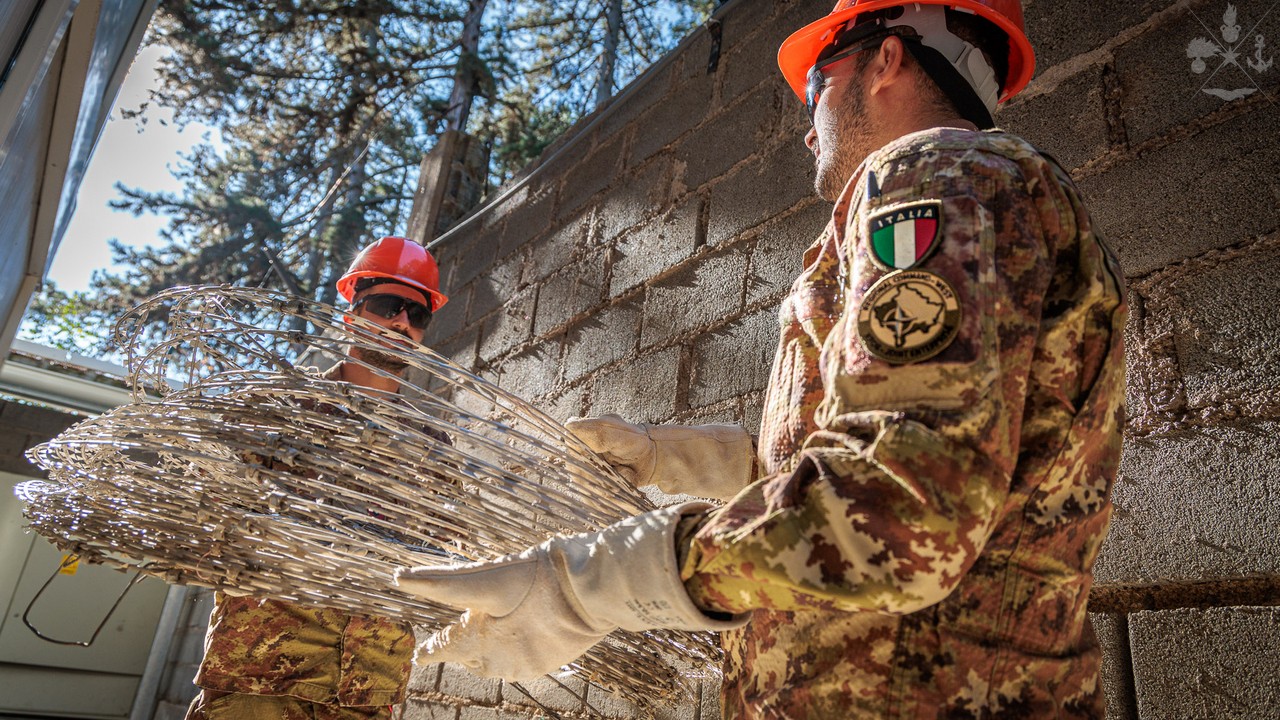 Missione Kfor: lavori di Force Protection per il Genio italiano