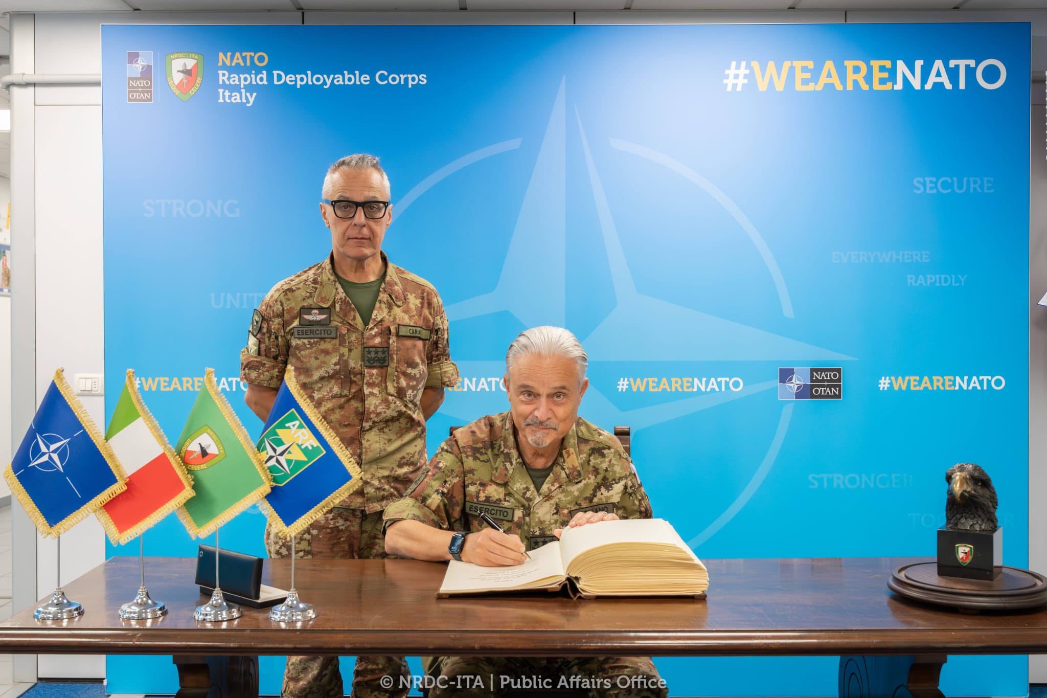 Visita dell’Ispettore Generale della Sanità Militare al NRDC- ITA