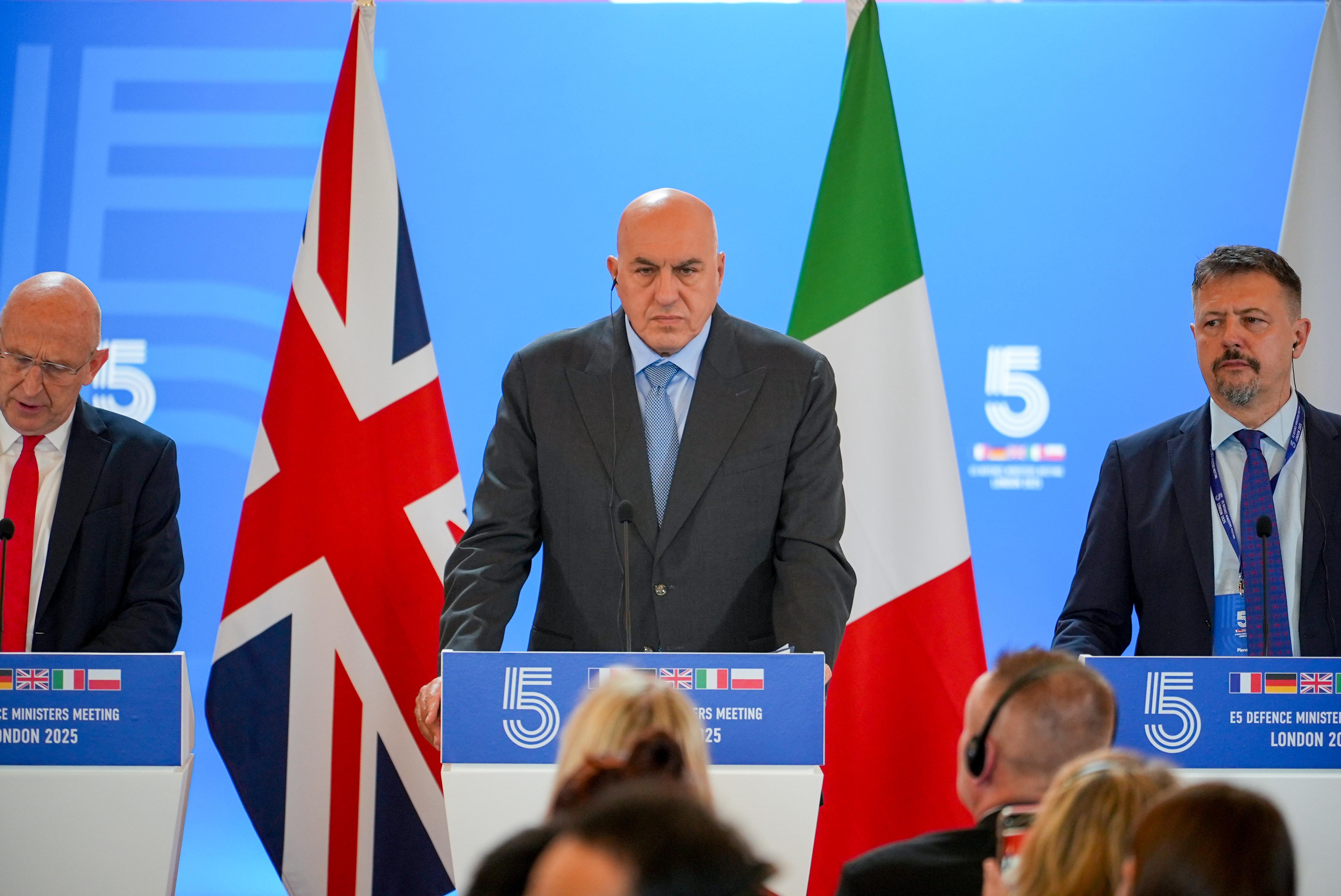 Dichiarazioni del Ministro Crosetto all'E5