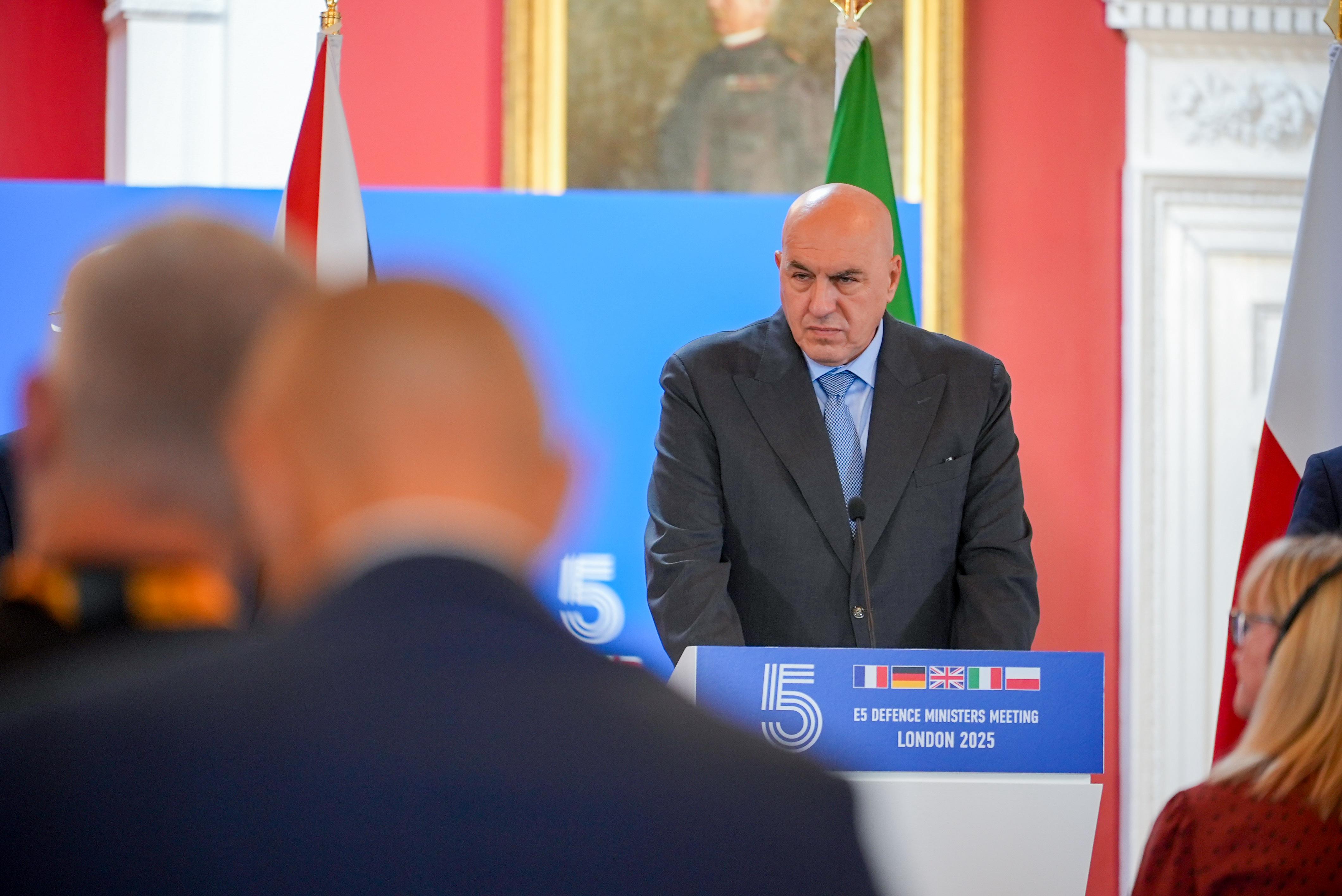 Dichiarazioni del Ministro Crosetto all'E5