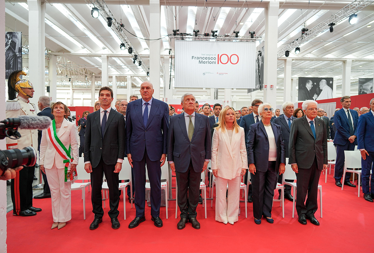 Il Ministro Crosetto a Fabriano per il centenario della nascita di Francesco Merloni